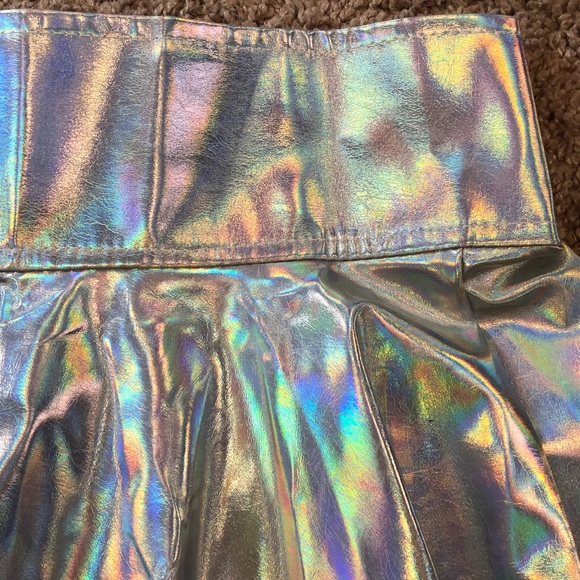 Rave skirt holographic bottom mini skater hologram - Picture 8 of 8